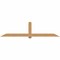 Ekena Millwork Eugene Smooth Timber Gable Bracket, Western Red Cedar, 108"W x 27"H x 3 1/2"D x 5 1/2"F, 6/12 Pitch GBW108X27X0406EUG00SWR - alternate 1